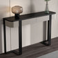 Tavolo da console a mezzaluna moderna Tabella di divano console in pietra in oro/grigio/nero