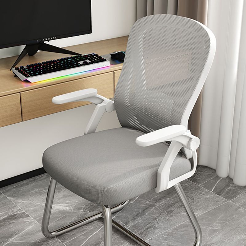 Chaise de bureau moderne chaise en maille à bras fixes avec dos respirant