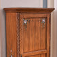 Traditional Birch Wood Cabinet with Mirror Matte Finish Wardrobe for Home