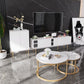 Glam TV Media Stand 16" W Enclosed Storage TV Stand Console with Cabinet Clearhalo 'furn' 'furn_tv_stands_entertainment_centers' 'Furniture' 'Living Room Furniture' 'TV Stands & Entertainment Centers' 'TV Stands & Media Storage Furniture' 'tv_stands_entertainment_centers' 1200x1200_0ec8d5e5-d510-45df-8e97-0acb1bd39050