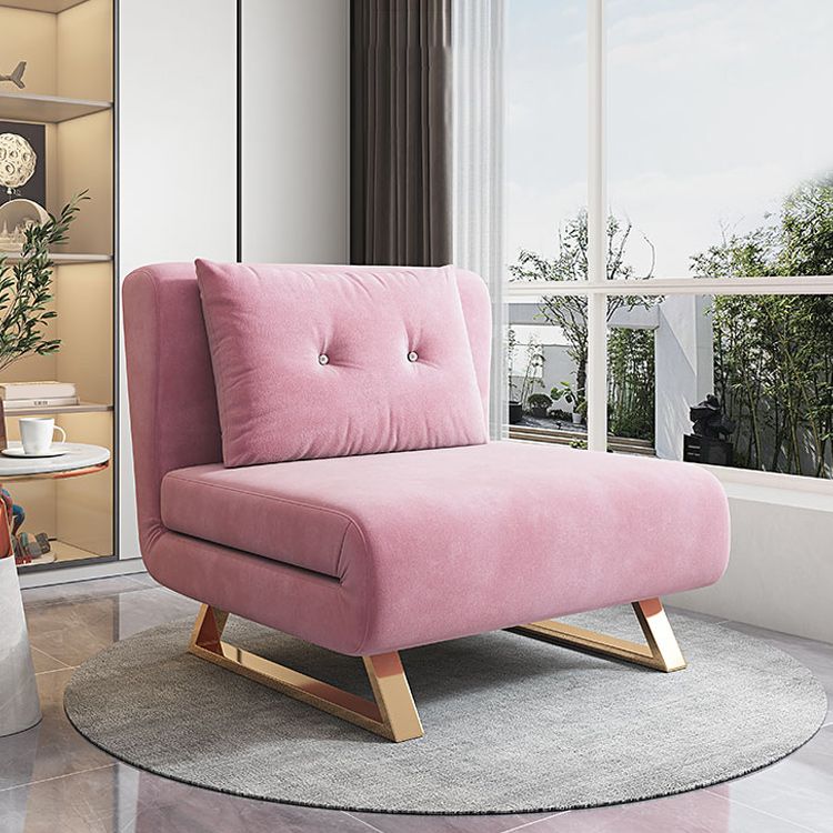 Armless Cushion Back Futon Foldable Pillow Included Sleeper Sofa Clearhalo 'furn' 'furn_futons' 'Furniture' 'Futons & Daybeds' 'Futons' 'Living Room Furniture' 1200x1200_0eca2555-023a-4dfa-afc7-b48d773c972b