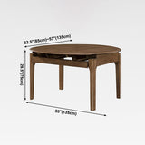 Modern Style Brown Dining Table Round Solid Wood Dining Table with 4 Legs Clearhalo ' dining_table' 'Dining Tables & Seating' 'Dining Tables' 'furn' 'furn_dining_table' 'Furniture' 'furniture_dining_table' 'Kitchen & Dining Furniture' 'kitchen&dining_furn' 'kitchen' 'kitchen_dining_table' 1200x1200_0ecb61d2-a7b1-42a7-ad7e-e55aacb38d8b