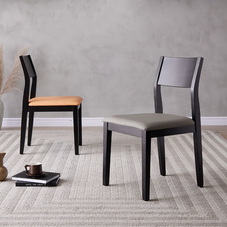 Armless Kitchen Chairs Modern Solid Wood Side Chairs for Dining Room Clearhalo 'Dining Chairs' 'Dining Tables & Seating' 'dining_chair' 'furn' 'furn_dining_chair' 'Furniture' 'furniture_dining_chair' 'Kitchen & Dining Furniture' 1200x1200_0ecb9650-a79b-46f7-9723-a8c1fabd45e7