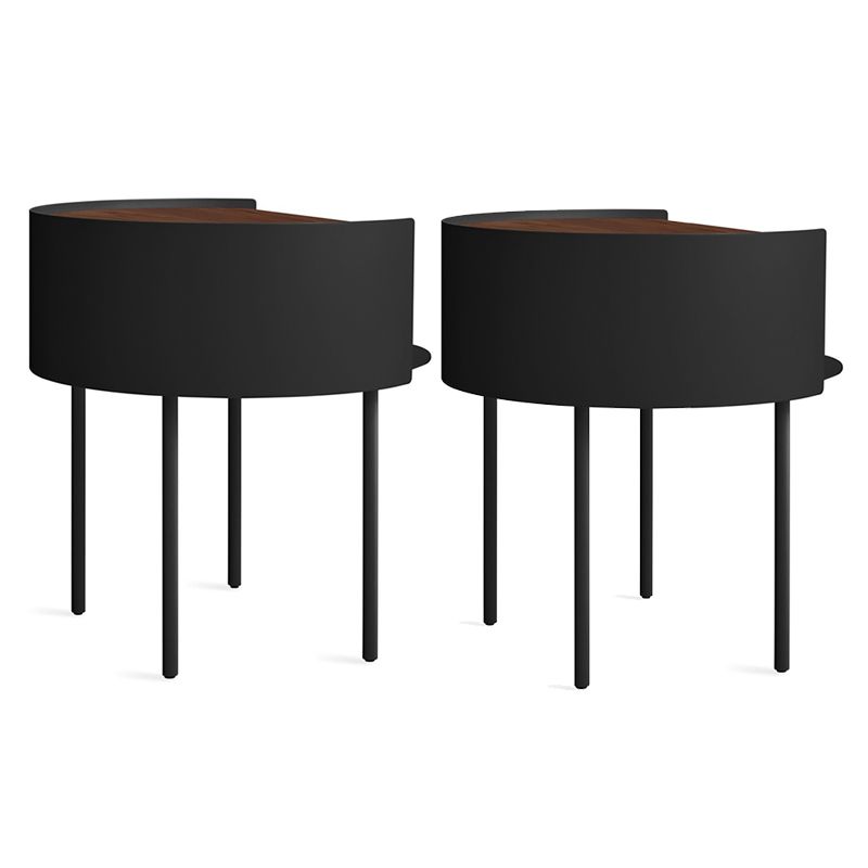 Comodino di ferro e comodino in legno comodino a letto contemporaneo