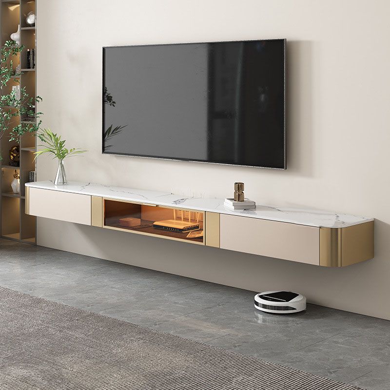 Enclosed Storage TV Stand Console Stone TV Media Console with Drawers Clearhalo 'furn' 'furn_tv_stands_entertainment_centers' 'Furniture' 'Living Room Furniture' 'TV Stands & Entertainment Centers' 'TV Stands & Media Storage Furniture' 'tv_stands_entertainment_centers' 1200x1200_0ecc1f23-b55c-4821-8f60-b0eb9b2c7c89