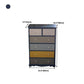 Modern Style Storage Chest Vertical Wood White Storage Chest Dresser with Drawers