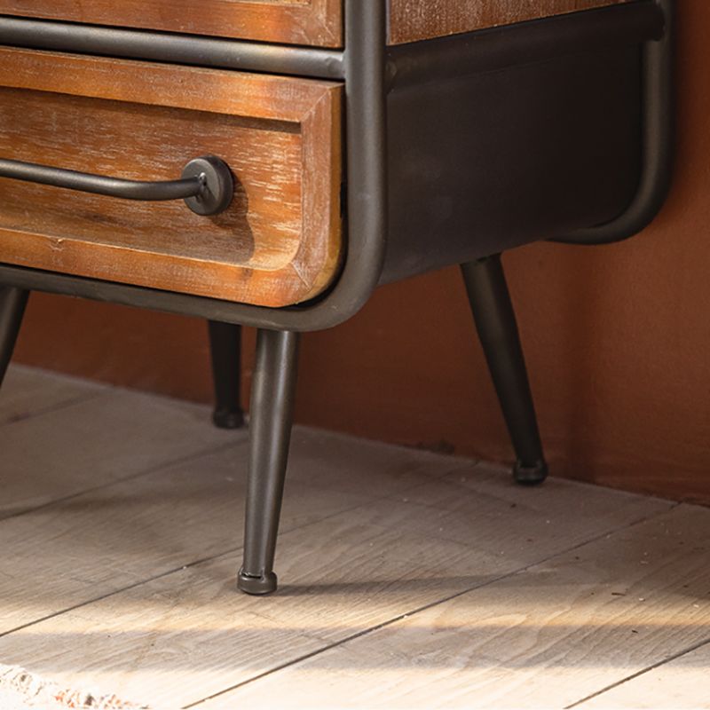 Industrial Rectangle Solid Wood With Doors Cabinet Distressed Wood Accent Cabinet Clearhalo 'Cabinets & Chests' 'cabinets_chests' 'furn' 'furn_cabinets_chests' 'Furniture' 'Living Room Furniture' 1200x1200_0ed10b84-2a13-48e6-990d-7afead1e256d