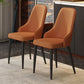 Faux Leather Dining Chair Industrial Style Parsons Side Chair