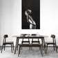 Stone Top Dining Table Mid-Century Modern Dining Table with 4 Brown Legs Clearhalo 'Dining Tables & Seating' 'Dining Tables' 'dining_table' 'Furniture' 'furniture_dining_table' 'Kitchen & Dining Furniture' 'kitchen' 'kitchen_dining_table' 1200x1200_0ed38eeb-153a-40a3-b138-04fe6473a75b