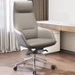 Fixed Arms Modern Desk Chair No Distressing Leather Ergonomic Office Chair with Wheels Clearhalo 'furn' 'furn_office_chair' 'Furniture' 'Office Chairs' 'Office Furniture' 'office_chair' 1200x1200_0ed63e21-b354-4679-ad0c-c0bd46a9900d