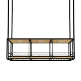 Metal Hanging Wine Glass Rack Modern Black Colour Wine Rack Kit