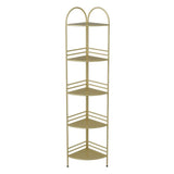 Estantería de rincón de estilo moderno estantería de metal abierta para el hogar