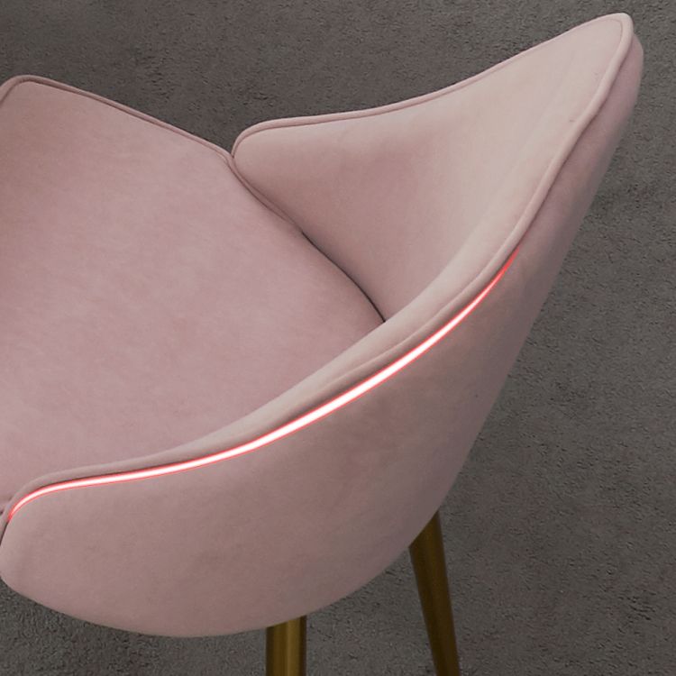 Contemporary Style Metal Dining Chairs Parsons Armless Chairs for Kitchen Clearhalo ' kitchen&dining_furn' 'Dining Chairs' 'Dining Tables & Seating' 'dining_chair' 'furn' 'furn_dining_chair' 'Furniture' 'furniture_dining_chair' 'Kitchen & Dining Furniture' 'kitchen' 1200x1200_0ed6cb6e-0f79-4a81-997f-b4ba4a696fa3