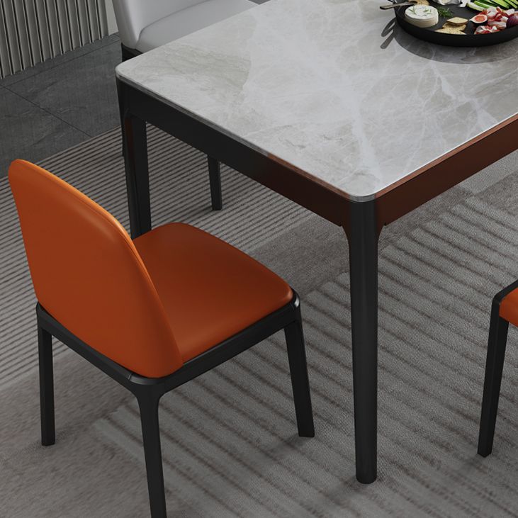 Rectangle Shape Sintered Stone Dining Table Simplicity 4 Legs Table for Dining Room Clearhalo ' dining_table' 'Dining Tables & Seating' 'Dining Tables' 'furn' 'furn_dining_table' 'Furniture' 'furniture_dining_table' 'Kitchen & Dining Furniture' 'kitchen&dining_furn' 'kitchen' 'kitchen_dining_table' 1200x1200_0ed8065a-7245-498d-90c0-513f9c0370c0