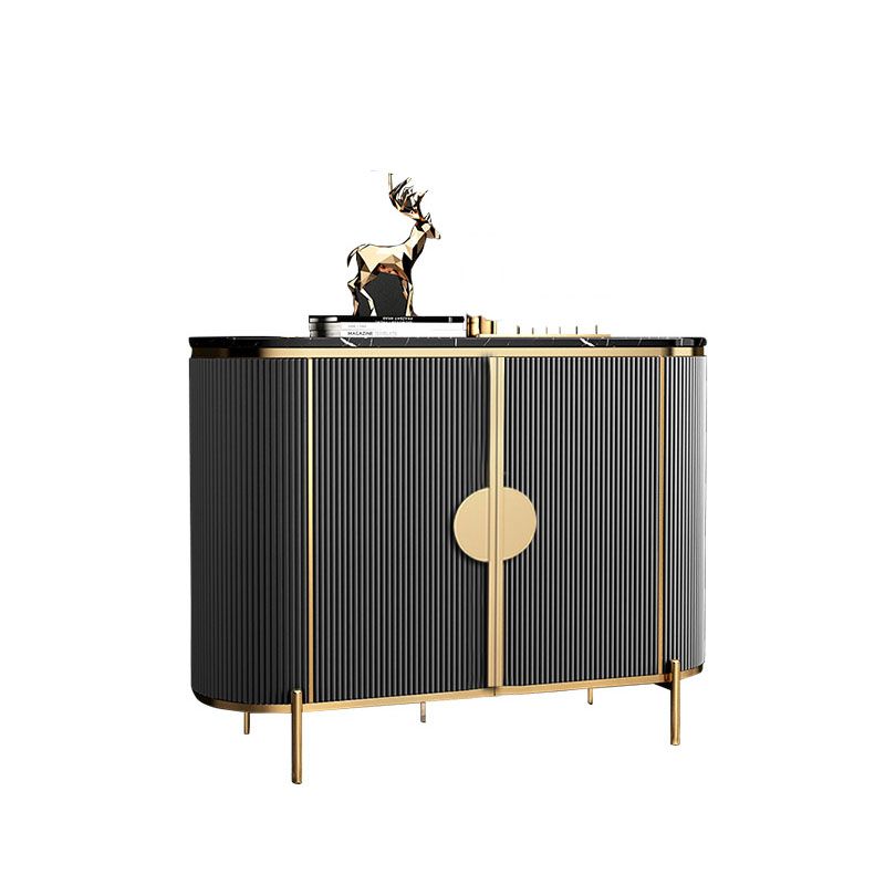 Technischer Holzbuffet Ständer mit Schränken Glam Buffet Sideboard