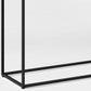 Contemporary Style Console Table Rectangle Metal Accent Table for Hall