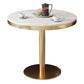Pedestal Glam Style Dining Table Two-Color Fixed Table of Sintered Stone Clearhalo ' dining_table' 'Dining Tables & Seating' 'Dining Tables' 'furn' 'furn_dining_table' 'Furniture' 'furniture_dining_table' 'Kitchen & Dining Furniture' 'kitchen&dining_furn' 'kitchen' 'kitchen_dining_table' 1200x1200_0eddd2f1-6c8b-41b7-8bd9-85d568fad48d