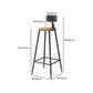 Industrial Style Bar Set 1/7 Pieces Solid Wood Rectangle Pub Dining Set Clearhalo 'Bar Furniture' 'furn' 'furn_home_bar_bar_sets' 'Furniture' 'Home Bars & Bar Sets' 'home_bar_bar_sets' 'Kitchen & Dining Furniture' 1200x1200_0edef11f-cb7a-4278-9f7b-942c0fca6b66