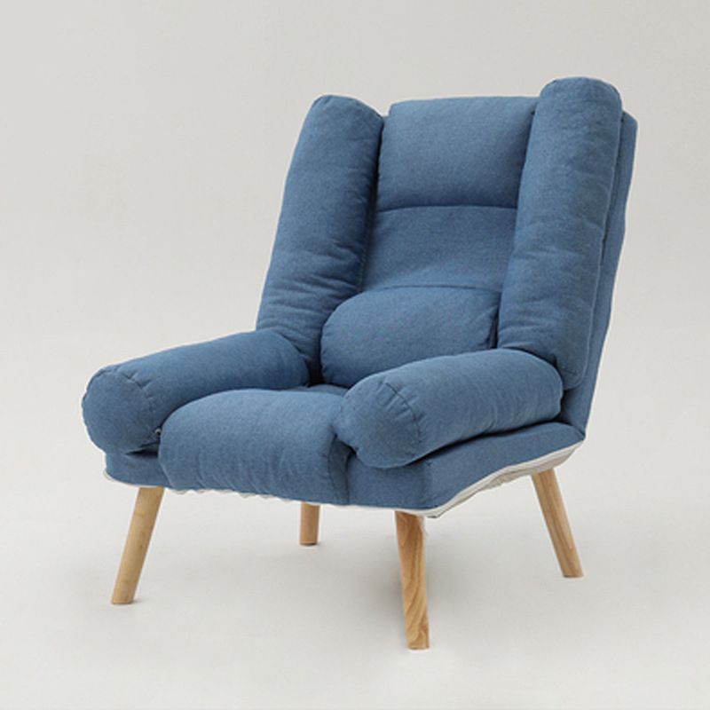 29,52 "Breitstuhlbaumwollmischungsstuhl mit grundlegenden vier Beinen und Kissen Rücken