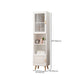 Contemporary Closed Back Bookshelf Standard Engineered Wood Bookcase