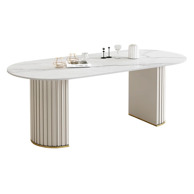 1/2/5/6/7 Pcs Metal Modern Dining Set with Oval Shape Table Dinette Set Clearhalo 'Dining Room Sets' 'Dining Tables & Seating' 'dining_room_set' 'furn' 'furn_dining_room_set' 'Furniture' 'furniture_dining_room_set' 'Kitchen & Dining Furniture' 'kitchen&dining_furn' 'kitchen' 1200x1200_0ee0aa64-8f9c-49db-86c9-328432358dd7