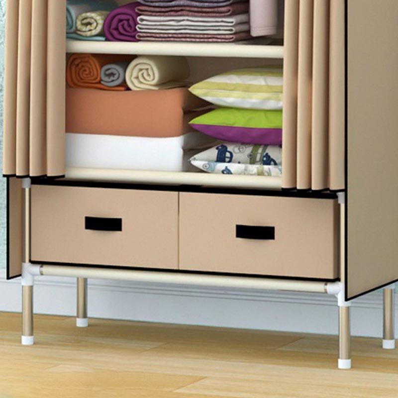 Armadio in metallo argento armadio per la casa contemporanea con cassetti