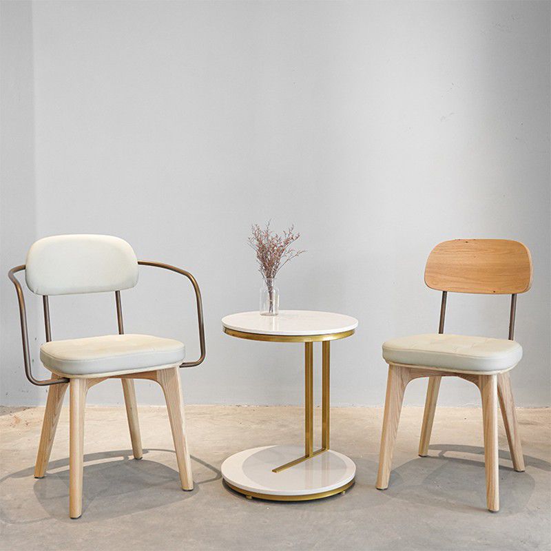 Traditional Wood Dining Chair Coffee Shop Armless Open Back Dining Side Chair (Set of 2) Clearhalo ' kitchen&dining_furn' 'Dining Chairs' 'Dining Tables & Seating' 'dining_chair' 'furn' 'furn_dining_chair' 'Furniture' 'furniture_dining_chair' 'Kitchen & Dining Furniture' 'kitchen' 1200x1200_0ee6c895-ee57-46ab-84d5-9ea10cafe95b