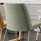 Modern Solid Back Side Chair Plastic Upholstered Armless Chair for Dining Room Clearhalo 'Dining Chairs' 'Dining Tables & Seating' 'dining_chair' 'furn' 'furn_dining_chair' 'Furniture' 'Kitchen & Dining Furniture' 1200x1200_0ee70df8-6990-4939-a0dc-84c866d618f7