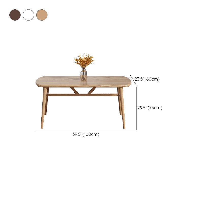 Modern Style Wood Dining Table 4 Legs Dining Table for Dining Room Clearhalo 'Dining Tables & Seating' 'Dining Tables' 'dining_table' 'furn' 'furn_dining_table' 'Furniture' 'Kitchen & Dining Furniture' 1200x1200_0ee899d7-6ec6-4cca-bb6a-55575796b315