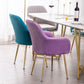 Nordic Glam Style Dining Chair Arm Side Chair with Metal Legs Clearhalo 'Dining Chairs' 'Dining Tables & Seating' 'dining_chair' 'Furniture' 'furniture_dining_chair' 'Kitchen & Dining Furniture' 1200x1200_0eebe6e4-444f-4bfb-b259-0f3540c93346