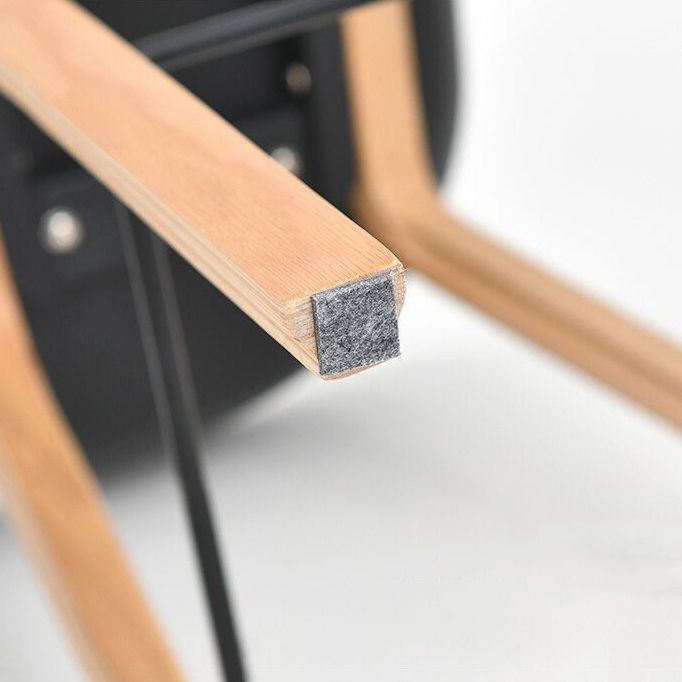 Nordic Plastic Bar-stool Bucket Seat Counter Bar Stool with Wood Legs Clearhalo 'Bar Furniture' 'Bar Stools' 'bar_stools' 'furn' 'furn_bar_stools' 'Furniture' 'Kitchen & Dining Furniture' 1200x1200_0eed3393-8e0a-4742-8a7e-5505b5afe64f