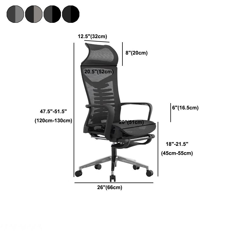High Back Executive Bureau -voorzitter Moderne ergonomische zwenkstoel met arm