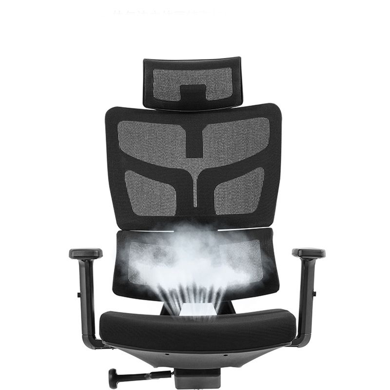 Armas extraíbles silla de oficina asiento ajustable altura silla de escritorio con ruedas