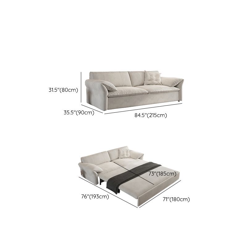 35 "divano scandinavo largo cuscino bianco futon incluso divano dormiente