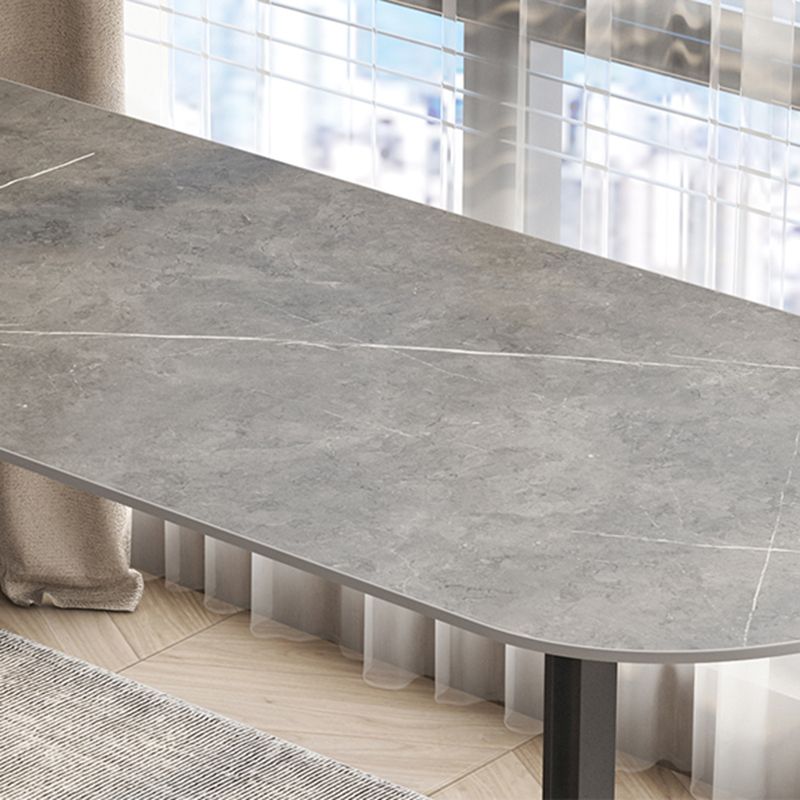 Scrivania di scrittura di pietre industriali 19.7 "W Distanta da ufficio con gambe di ferro