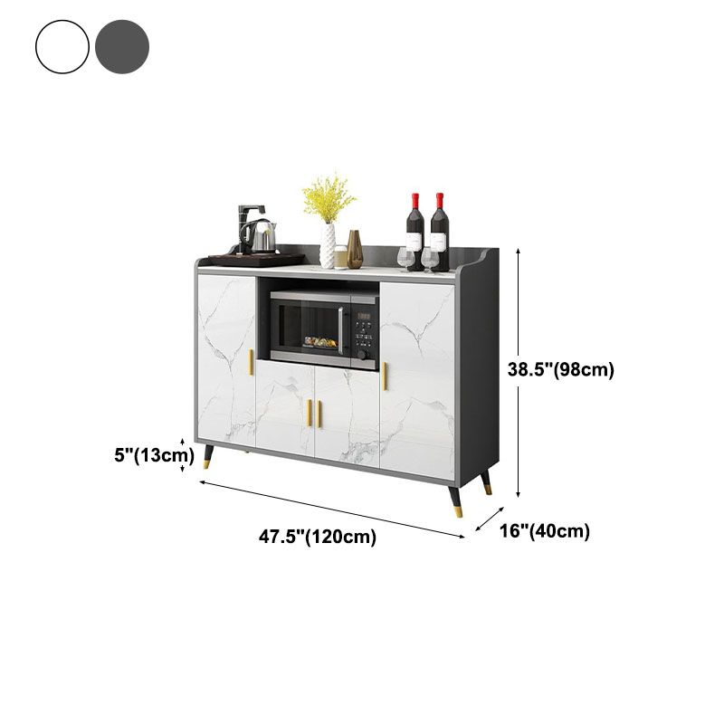 MODERNA STONE MODERNA 38,5 "H Server buffet per sala da pranzo sideboard con archiviazione aperta