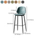Scandinavian Matte Finish Leather Barstool Footrest Coffee Shop Stool Clearhalo 'Bar Furniture' 'Bar Stools' 'bar_stools' 'furn' 'furn_bar_stools' 'Furniture' 'furniture_bar_stools' 'Kitchen & Dining Furniture' 1200x1200_0ef21d34-0f3a-4ded-8e9e-bf724634fad9