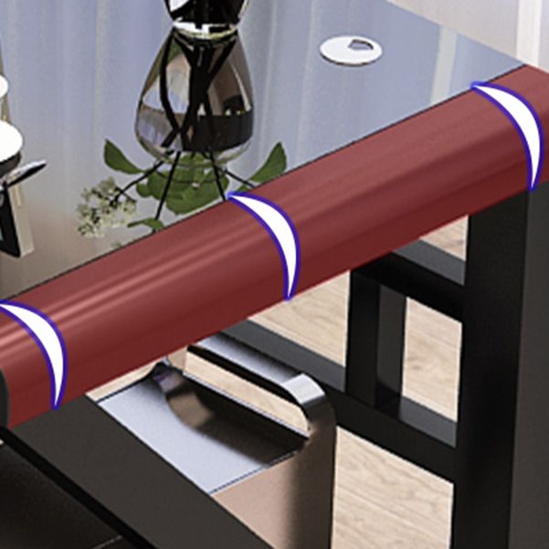 Bureau de bureau rectangulaire de haut moderne 29,53 pouces de haut bureau d'écriture