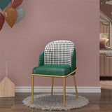 Sillas de comedor de cuero de PU modernas silla parsons en acabado mate para casa