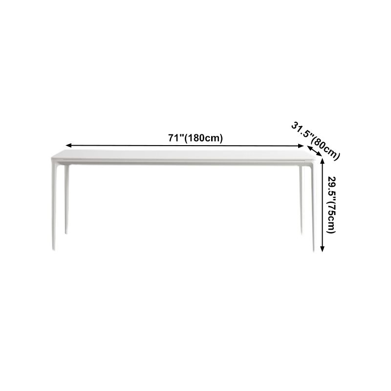 Sintered Stone Dining Table Simple Style 4 Legs Base Table for Dining Room Clearhalo ' dining_table' 'Dining Tables & Seating' 'Dining Tables' 'Furniture' 'furniture_dining_table' 'Kitchen & Dining Furniture' 'kitchen&dining_furn' 'kitchen' 'kitchen_dining_table' 1200x1200_0ef4453f-5413-4017-808d-c8dca566c183