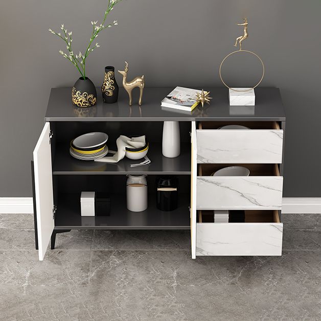 Sideboard per la sala da pranzo in legno ingegnerizzato in legno contemporaneo