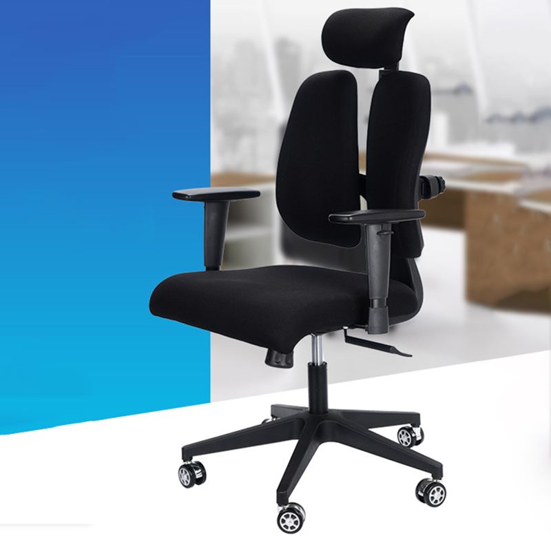 Modern Desk Chair Mesh Executiver Chair High-Back Chair in Black Clearhalo 'furn' 'furn_office_chair' 'Furniture' 'Office Chairs' 'Office Furniture' 'office_chair' 1200x1200_0ef7f08e-b8e0-4142-9e23-8e4297bb0624