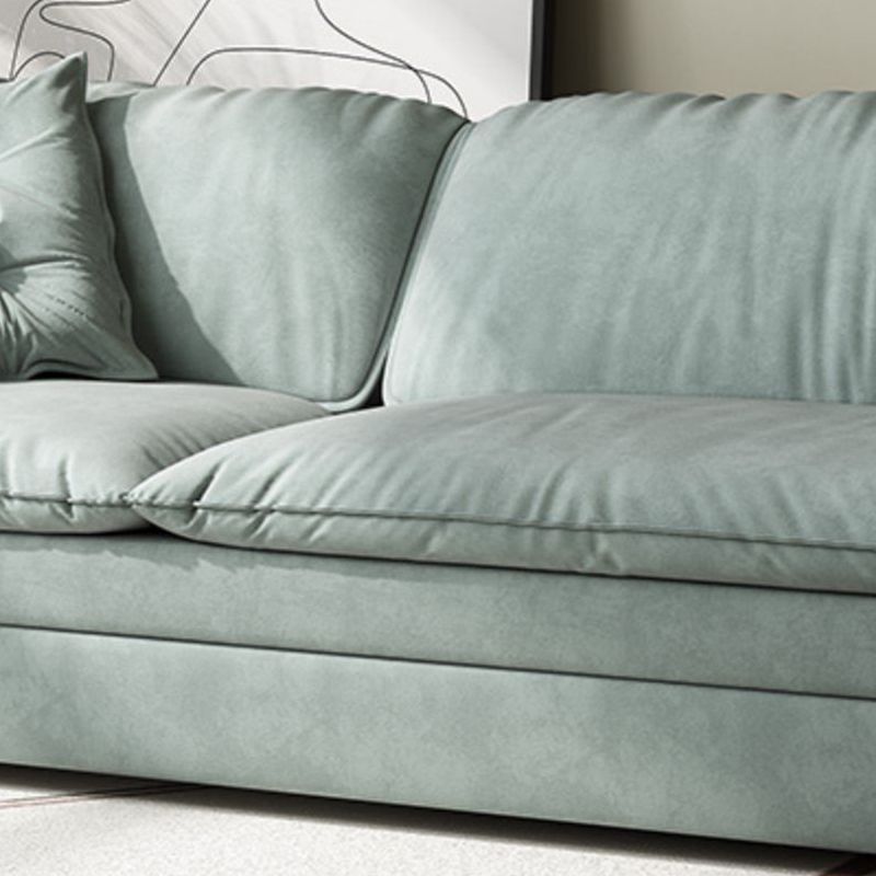 Nordic Upholstered Sleeper Sofa Pillow Top Arm Sofa Bed in Green Clearhalo 'furn' 'furn_futons' 'Furniture' 'Futons & Daybeds' 'Futons' 'Living Room Furniture' 1200x1200_0ef9664c-6302-403f-9754-7e92d2a6aeae