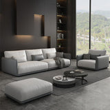 Living Room Contemporary Light-grey Standard Tuxedo Arm Sofa Chaise Clearhalo 'furn' 'furn_sofas' 'Furniture' 'furniture_sofas' 'kitchen' 'kitchen_sofas' 'Living Room Furniture' 'Sofa' 'sofas' 1200x1200_0efb9b43-d57b-4f2c-95a3-9124ffcc4c5a