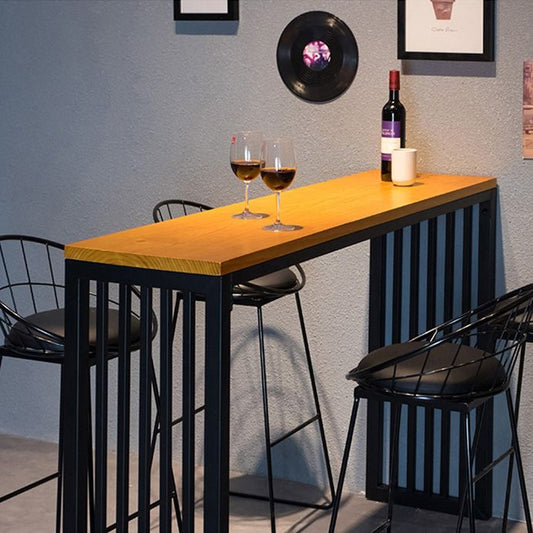 Tavolo da bar in legno industriale set 1/2/5 pezzi tavolo da barre per rettangolo con sgabelli alti