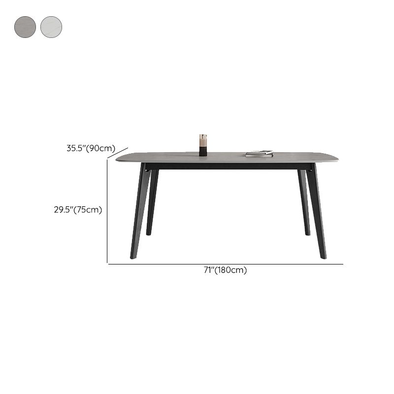 Tavolo da pranzo per la casa, sala da pranzo, tavolo da cucina moderno con cornice nera