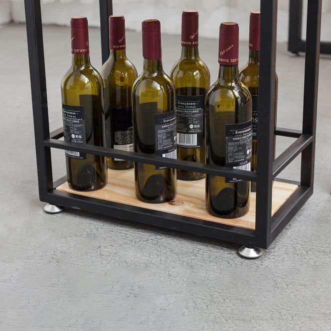 Mesa de comedor rectangular natural, mesa de altura de barra de madera maciza con pedestal y estantes