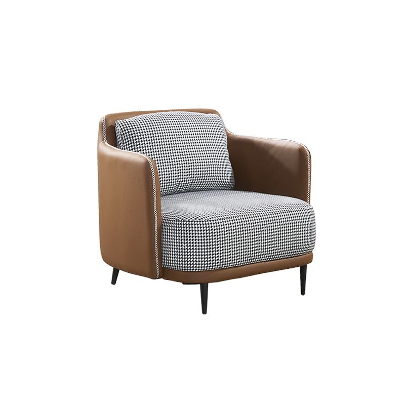 Modern Cotton Square Arm Sofa 29.9 "W with Bolster Pillows for Living Room Clearhalo 'furn' 'furn_sofas' 'Furniture' 'furniture_sofas' 'kitchen' 'kitchen_sofas' 'Living Room Furniture' 'Sofa' 'sofas' 1200x1200_0efddc86-19e7-43af-863e-5296e2c928c8