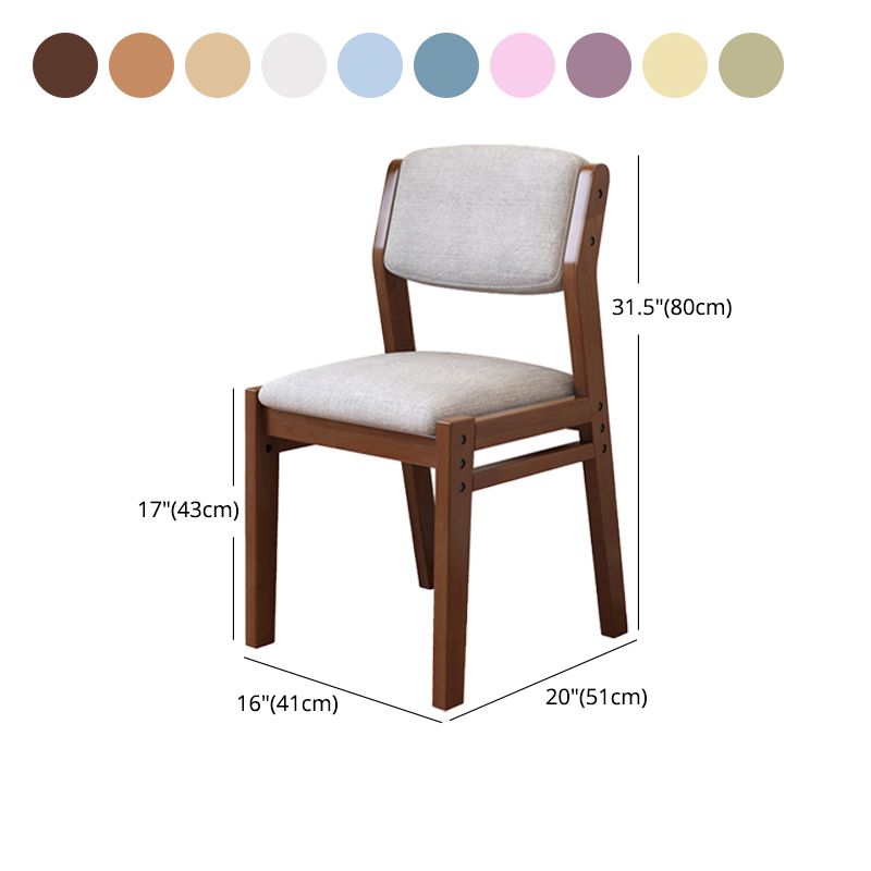 Modern Style Wood Chair Open Back Dining Side Chair with Upholstered for Dining Room Clearhalo 'Dining Chairs' 'Dining Tables & Seating' 'dining_chair' 'furn' 'furn_dining_chair' 'Furniture' 'furniture_dining_chair' 'Kitchen & Dining Furniture' 1200x1200_0f00c915-7b9d-407d-963a-0f122c6dfa4b
