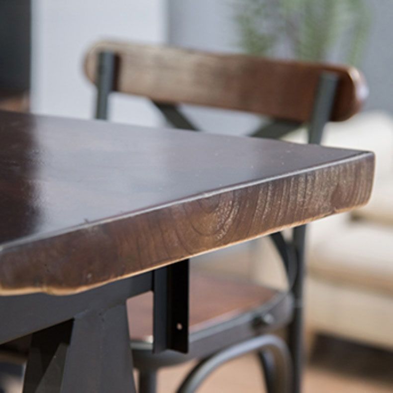 Industrial Style Bar Dining Table Cafe and Breakroom Bar Stool Table